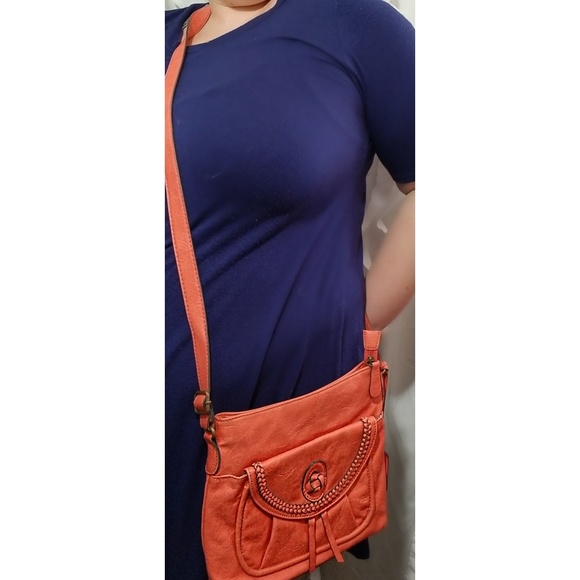 Jessica Simpson Handbags - Jessica Simpson coral crossbody purse
